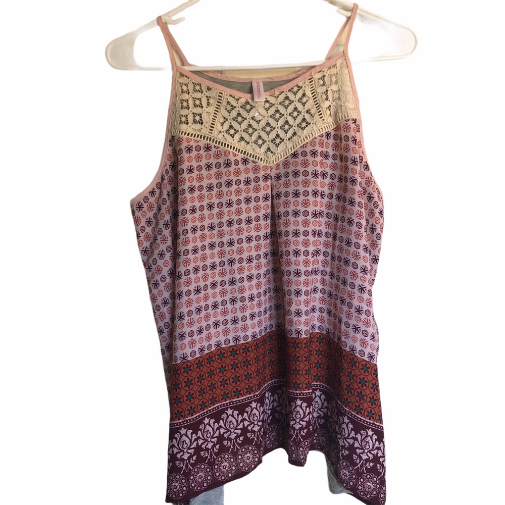 BOGO Juniors Lace Tank Top